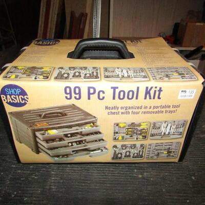 LOT 55  NEW 99 PC TOOL KIT IN A CARRY CASE