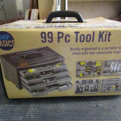 LOT 55  NEW 99 PC TOOL KIT IN A CARRY CASE