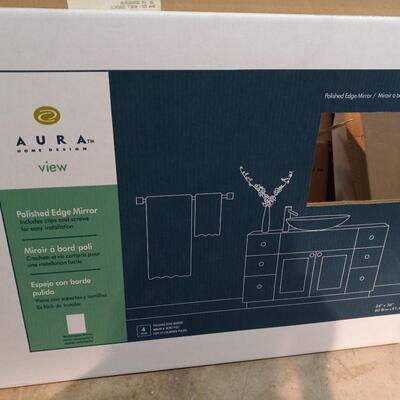 NEW AURA POLISHED EDGE MIRROR