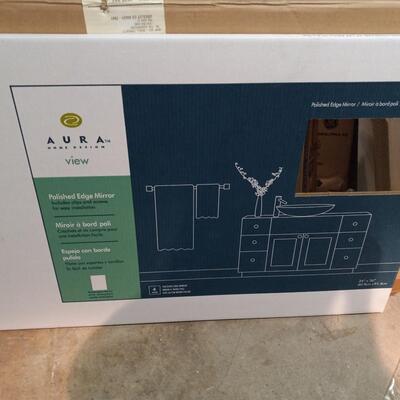 AURA POLISHED EDGE MIRROR NEW IN BOX