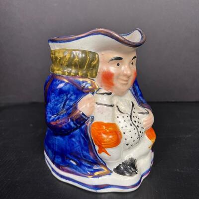 177  Antique 1830's Staffordshire â€œ Squire Tobey â€œ Jug