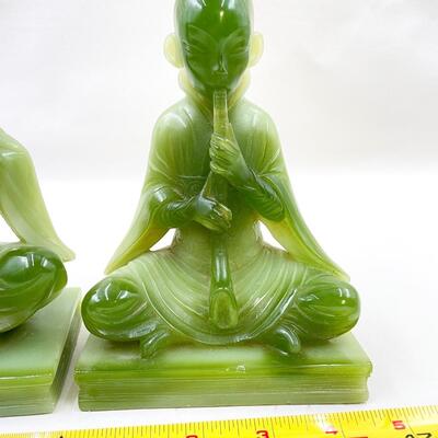 VINTAGE WONY ITALY FAUX JADE BOOKENDS