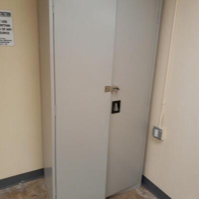 TWO METAL CABINETS