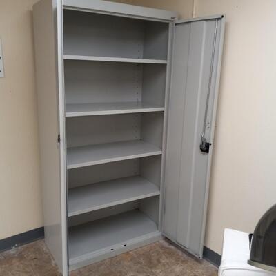 TWO METAL CABINETS