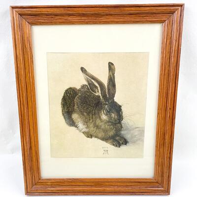 ALBRECHT DÃœRER â€œYOUNG HAREâ€ FRAMED ART PRINT