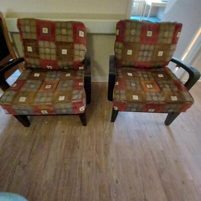 TWO PATIO CHAIRS