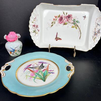 191. Antique Porcelain Serving Plates