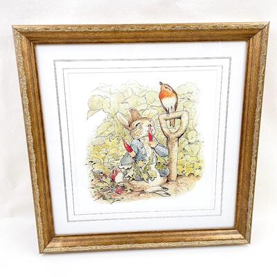 FRAMED PETER RABBIT ART PRINT