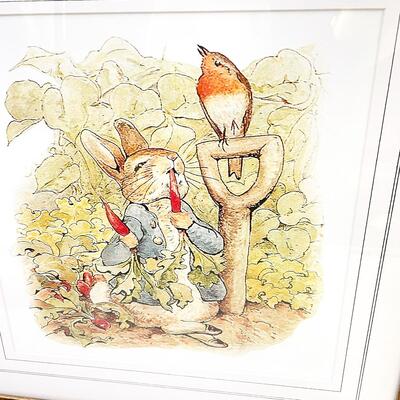 FRAMED PETER RABBIT ART PRINT
