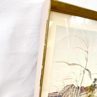 ANDREW WYETH CORNFIELD FRAMED ART PRINT