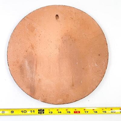 LARGE TERRACOTTA WALL PLAQUE W/ GRAPES