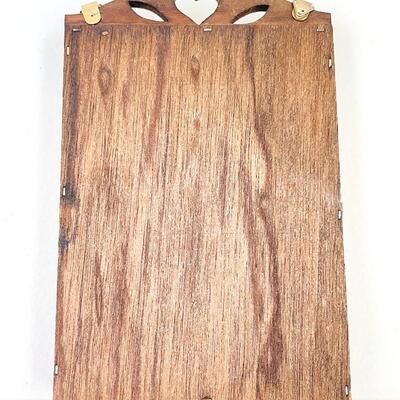 SMALL WOODEN CURIO WALL SHELF