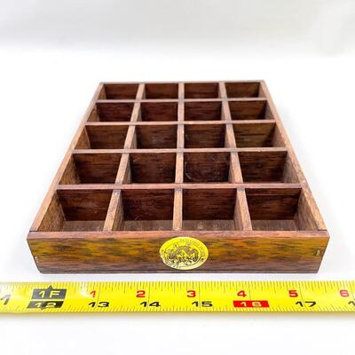 SMALL WOODEN CURIO WALL SHELF