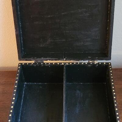 Lot 63: Original Handpainted Jewelry Box by BARBARA LEYENDECKER