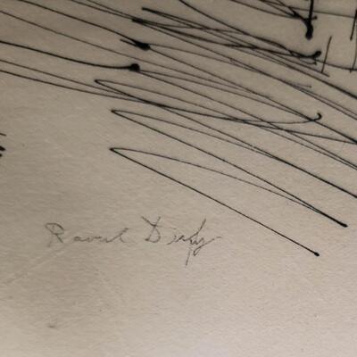 Raoul Dufy Lithograph, framed