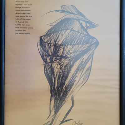 Lot of 12 Robert Osborn Framed Cartoons Prints
