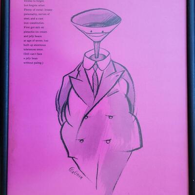 Lot of 12 Robert Osborn Framed Cartoons Prints