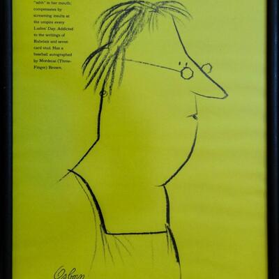 Lot of 12 Robert Osborn Framed Cartoons Prints