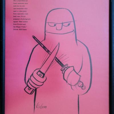 Lot of 12 Robert Osborn Framed Cartoons Prints