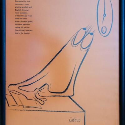 Lot of 12 Robert Osborn Framed Cartoons Prints