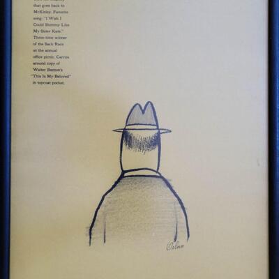 Lot of 12 Robert Osborn Framed Cartoons Prints