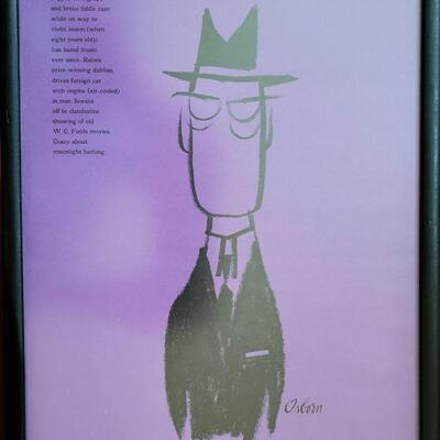 Lot of 12 Robert Osborn Framed Cartoons Prints