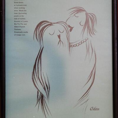 Lot of 12 Robert Osborn Framed Cartoons Prints