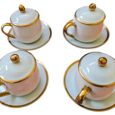 Vintage/Antique Fritz & Floyd Tea/Coffee Set of 4