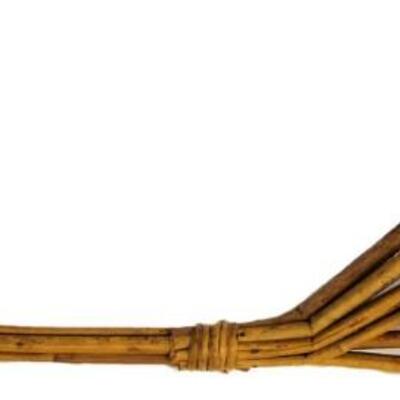 Antique Rug Beater and Vintage Rattan Ball Toss