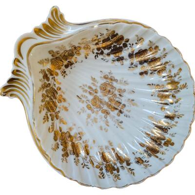 Antique Limoges Shell Style Candy Bowl