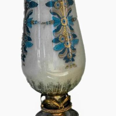 Stunning Hand Painted Porcelain and Ceramic Lamp