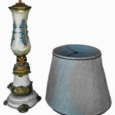 Stunning Hand Painted Porcelain and Ceramic Lamp