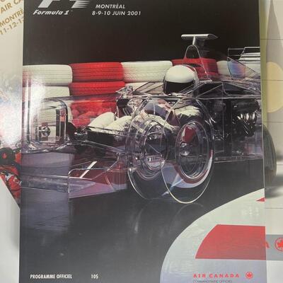Lot of 3 Montreal F1 Official Programmes
