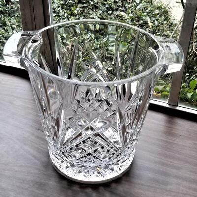 Lot #59  Good looking Crystal Ice/Champagne Bucket