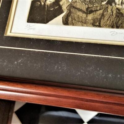 Lot #60  Limited Edition Print by listed artist Philip Sage "Daily Lunch at Galatoire's" - signed/numbered