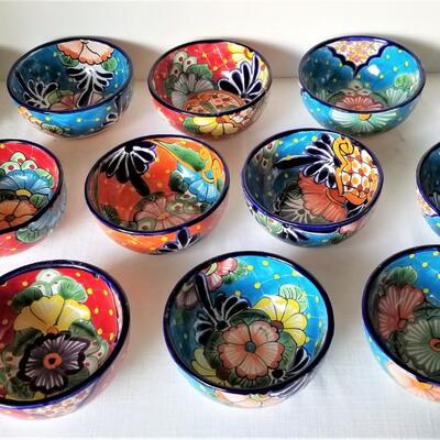 Lot #67  Set of 12 Mexican Bowls