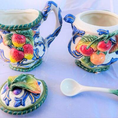 Vintage Lot of 2 Items,  Creamer and 1 Pitcher.