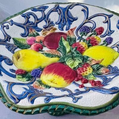 Vintage Lot of 4 Items,  Creamer and 1 Pitcher, plate and candy dish,