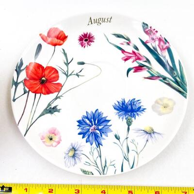 SPODE â€œAUGUSTâ€ FLOWER TEACUP & SAUCER SET