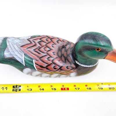 10â€ WOODEN MALLARD DUCK DECOY