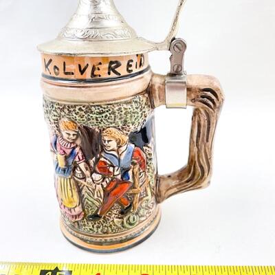SMALL VINTAGE BEER STEIN - â€œHILSEN TRA KOLVEREIDâ€