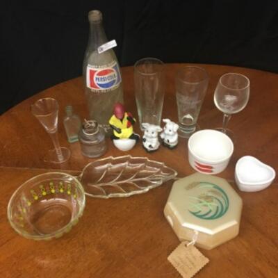 vintage glassware: