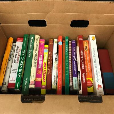 books:lot cookbooks, diet, nutrition;