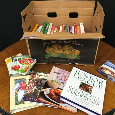books:lot cookbooks, diet, nutrition;