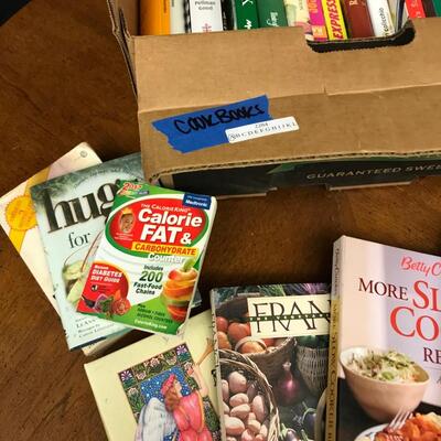 books:lot cookbooks, diet, nutrition;