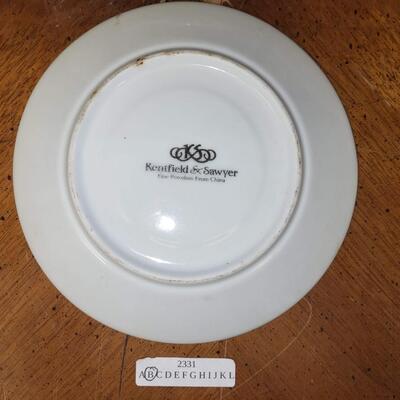 Serving Ware:Box Lot Assorted cups, saucers, serving dish;