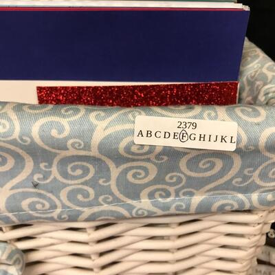 crafts: scrapbooking materials, including stickers, letters, all sorts of paper to craft with;