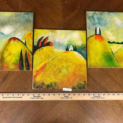 wall decor: 3 piece set wall decor paintings;