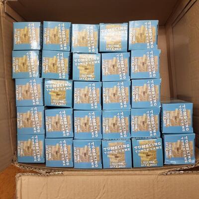 Gift:Box Lot 27 boxes of mini jenga;