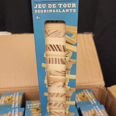 Gift:Box Lot 27 boxes of mini jenga;
